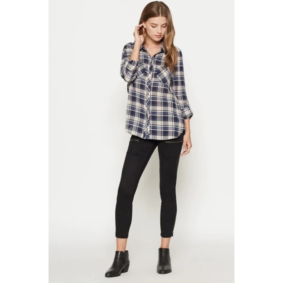 Joie Plaid Button Down Shirt - Picture 6 of 7